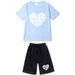 Men's Clothing Casual T-Shirt Shorts Suit Short-Sleeved Suit_viptrois.com