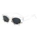 New Small Frame Plastic Tooth Sunglasses Style Accessories Sunglasses Cat Eye Trend Retro Anti Ultraviolet_viptrois.com