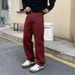 New Jacquard Full Print Jeans Men's Loose Straight Washed Casual Versatile Pants_viptrois.com