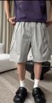 Men's Style Minimalist Patchwork Quick Drying Water Repellent Sports Shorts Outdoor Casual Straight Drawstring_viptrois.com