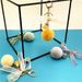 Bag Charm Cute Bow Keychain Lace Fur Ball Bag Plush Pendant Cartoon Car Keychain Small Gift Accessories_viptrois.com