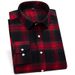 Men's Clothing Premium Cotton Flannel Checkered Long Sleeve Shirt - Breathable, Soft & Stylish Casual Button-Up For Everyday Wear (Multiple Colors)_viptrois.com
