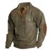Pure Pure Autumn Winter New Cross-Border Hot-Selling Men's Outdoor Jacket Corduroy Casual Stand Collar Long Sleeve_viptrois.com