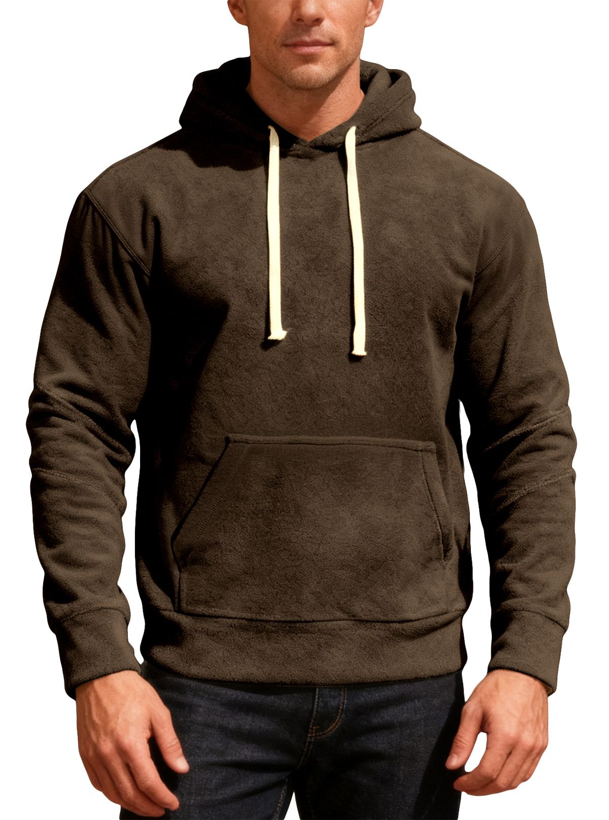 "Men's Heavyweight Fleece Hoodie – Winter-Ready Pullover With Cozy Sherpa Lining, Streetwear & Casual Essential"_viptrois.com