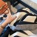 Korean version scarf women's shawl autumn winter simple and atmospheric color blocked thick warm double-sided_viptrois.com