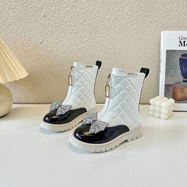 Mother&kids Girls Fashion Martin Boots 2025 Autumn New Fashion Girls Single Boots Fashion Trendy Children's Leather Boots_viptrois.com