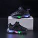 Children's Shoes Spring And Autumn Luminous Sports Shoes Boys And Girls Baby Lde Light Shoes Non Slip Leather Sequin Shoes 1 6 Years Old Light Shoes_viptrois.com