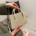 Women's Shoulder Bags A Trendy Solid-color Pp Woven, Elegant And Retro Small Square Single-shoulder Crossbody Bag For A Stylish And Trendy Woman_viptrois.com