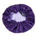 Nightcap double layer satin large lace nightcap solid color large round cap adjustment chemotherapy hat_viptrois.com