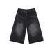 Men's Clothing Summer High Street Profile Wide Leg Drape Seven Point Jeans_viptrois.com
