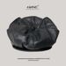 Autumn Winter Design New Leather Cat Ear Sweet Cute Warm Versatile Photo Shoot Beret Hat_viptrois.com