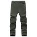 Men's Clothing soft shell combat pants fleece-lined thickened plus size windproof outdoor hiking pants cycling pants_viptrois.com