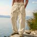 Men's ClothingCotton And Linen Four Seasons Thin Breathable Workwear Multi Pocket Loose Casual Trendy Wide Leg Pants_viptrois.com