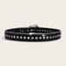 Women's Vintage Star Belt - Gothic Punk Waist Chain For Skirts & Pants | Y2K Retro Aesthetic With Rhinestone Decor (Black Unisex Strap)_viptrois.com