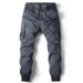 Men's Workwear Pants Trend Style Youth Oversized Solid Color Leggings With Multiple Pockets_viptrois.com