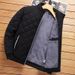 Men's Winter Jacket Stand up Collar Fleece Lined Thickened Dad Style Loose Fit Warm Cotton Coat Fashionable And Versatile Outerwear_viptrois.com