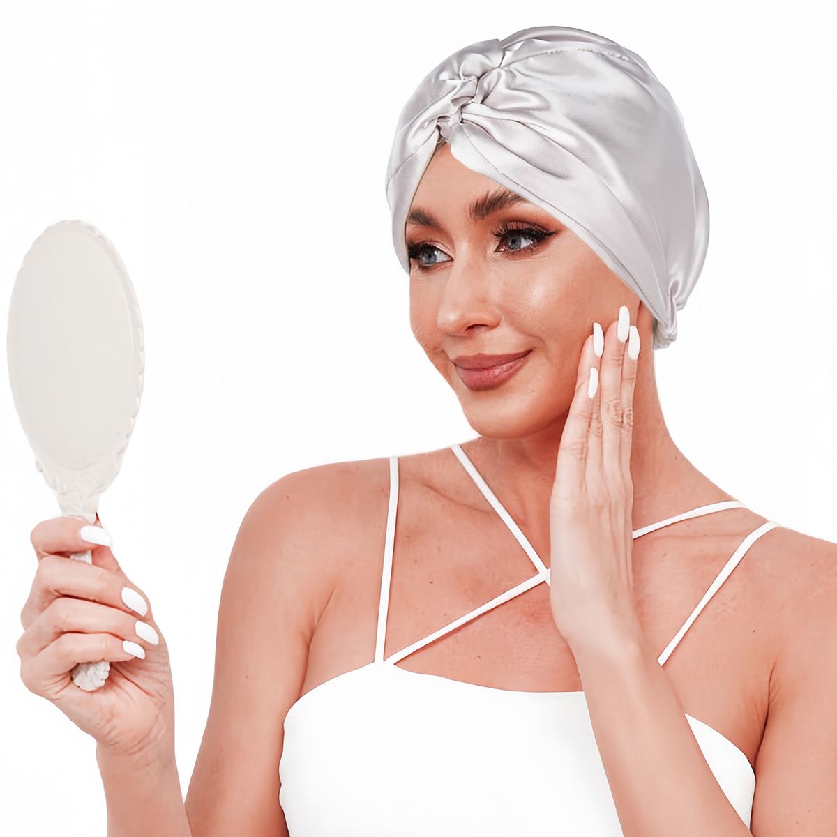 Men's Hats Adjustable Elastic Satin Cross Nightcap Twist Cap Fashion Hot Selling Turban Hat Beauty Home Nightcap_viptrois.com