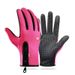 Outdoor cycling gloves sports skiing and mountaineering gloves autumn and winter touch screen non slip waterproof windproof fleece warm_viptrois.com