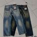 Men's Clothing Washed Cat Whiskers Retro Distressed Jeans American Style Straight Leg Low Rise Trousers_viptrois.com