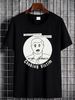 Men's Choking Victim Caught In My Throad T-shirt Medium Black Slightly Streetwear Soft Summer Homme Versatile Fashion Graphic Stretched_viptrois.com