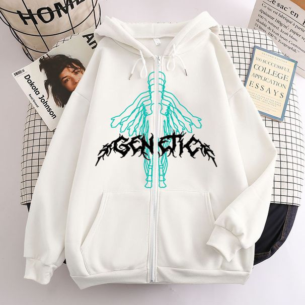2023 Trend New Product Technology Character Future Theme Printed Zipper Sweatshirt Trendy Casual Hoodie_viptrois.com