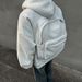 American Style Design Three-Dimensional Backpack Cardigan Sweatshirt Men's Spring And Autumn New Short Wide Boxy Sports_viptrois.com