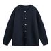 Men’s Cable-Knit V-Neck Cardigan – Oversized Streetwear Sweater With Soft Wool Blend (M-XXL, Anchorage Red/Milk White/Light Grey/Navy)_viptrois.com