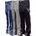 Men's Clothing Men's Denim Overalls Fashion Overalls Hot Style Elastic Patch Denim Layered Flared Pants_viptrois.com