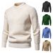 Men's Clothing Retro Thick Sweater Men's Vintage Knit Sweater Winter Warm Thick Cable Pullover Retro Style Casual Turtleneck Wool Blend_viptrois.com