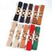 Unisex Elastic Belt Women's Geometric Metal Buckle Stylish Waist Wrap Black Embellished Dress_viptrois.com