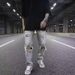 Suitable For All Seasons High Ripped Jeans Loose Trendy Street Casual Distressed Washed Vintage Cut Pants For Men_viptrois.com