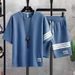 Men's Clothing Casual Suit Men's Summer Trendy Loose Large Size Youth Sports Shorts Short Sleeves Set Men_viptrois.com