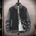 Men's Casual Stand Collar Fleece Lined Zip-Up Sweater Jacket - Warm Winter Pullover, Relaxed Fit, Multiple Colors & Sizes_viptrois.com