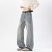 American Retro Lightning Pattern Flared Jeans For Men, Autumn Winter Trendy Brand, Stylish And Slimming, Plus Size,_viptrois.com