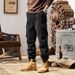 Men's Casual Cargo Pants Straight Loose Fit Jogger Pants With Multi-Pockets For Streetwear_viptrois.com