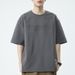 Short Sleeve T-Shirt For Men Summer New Retro Steel Print Fashion Printed Base Shirt Trendy Men's Loose Top Tee_viptrois.com