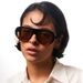 Retro Large Frame Round Face Slim Frog Mirror Trendy Single Beam Sunglasses Men's Cross Border Sunglasses Women's T1313_viptrois.com