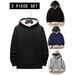 Men’s Plush Fleece Hoodie – Soft Lambskin-Like Texture, Warm & Cozy Winter Pullover_viptrois.com