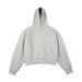 450G Heavy American High Street Trendy Brand Cleanfit Short Silhouette Hooded Sweater Men's And Women's Loose Thickened Hoodie_viptrois.com