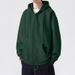 Men's Heavyweight Hooded Zip-Up Sweatshirt – Vintage American Style Pullover Jacket With Kangaroo Pocket, Oversized Fit For Casual Streetwear_viptrois.com