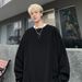 Pulse Henry Collar Waffle Long Sleeve T-Shirt Men, Autumn American Style Heavyweight Base Shirt, High-End Feel, Inner Layer,_viptrois.com