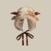 Christmas Lei Feng Children's Sweet Cute Deer Antlers Warm Ear Protection Autumn and Winter Plush Tie Pullover Hat_viptrois.com