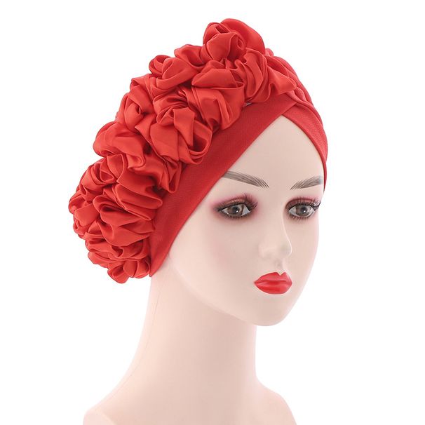 Unisex Accessories Side Flowered African Hat Indian Hat Muslim Bun Hat_viptrois.com