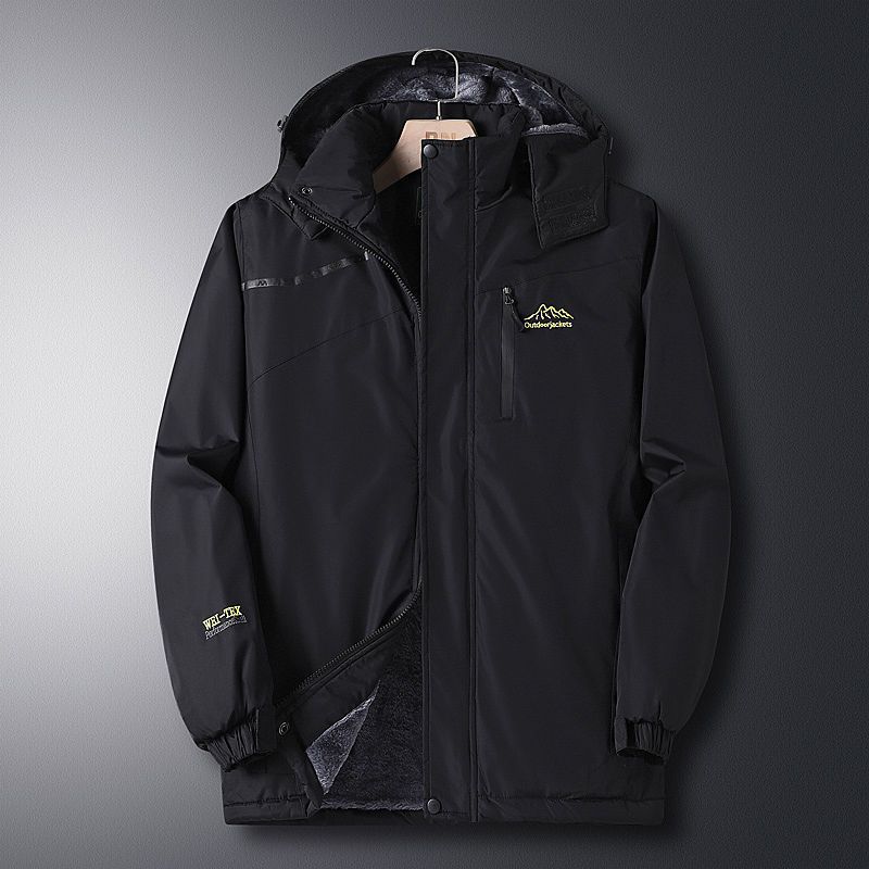 Men's Winter Fleece-Lined Jacket – Heavy-Duty Thermal Coat With Detachable Hood For Extreme Cold Weather (M-9XL, Multiple Colors)_viptrois.com