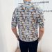 Men's Clothing New Summer Three Quarter Sleeve Shirt Personality Triangular Pyramid Print Loose Version Shirt_viptrois.com