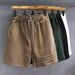 Men's Clothing Three Bar Design High End Heavyweight Sports Casual Pants Men's Pants Summer Loose Shorts Sweatpants_viptrois.com