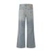 American Style Washed Light White Flared Jeans For Men Street Fashion Hip Hop Trend Loose Cool Wide-Leg Pants Long_viptrois.com