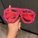 Fashion Retro Sunglasses For Women Luxury Diamond Studded Large Frame Square Personality Catwalk Street Shooting Sunglasses Cross Border_viptrois.com