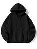 Men's Candy Canes Hooded Sweatshirt - Soft Winter Pullover Hoodie With Candy Cane Lettering & Peppermint Design_viptrois.com