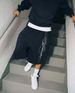 Men's Retro Hip Hop Embroidery Shorts Loose Casual Style Mid Waist Black White Gray Blue Summer Sportswear_viptrois.com